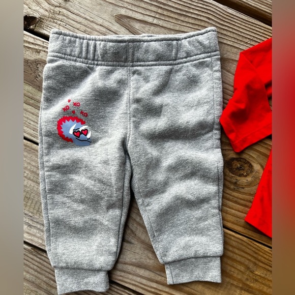 Infant baby toddler Cat & Jack Red Graphic Long sleeve top & sweatpants set 12M - Picture 2 of 5